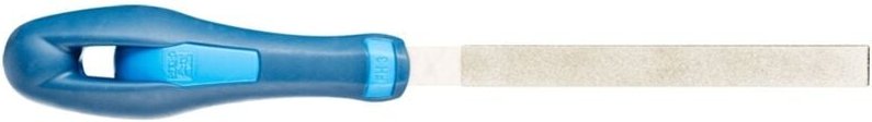 PFERD TOOLS Diamant-Werkstattfeile flachstumpf 125 mm D126 (mittel) für harte Werkstoffe