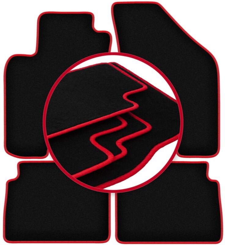 CARLUX-RED Automatten für: Daewoo Nubira Limousine, Kombi (1997-2012)