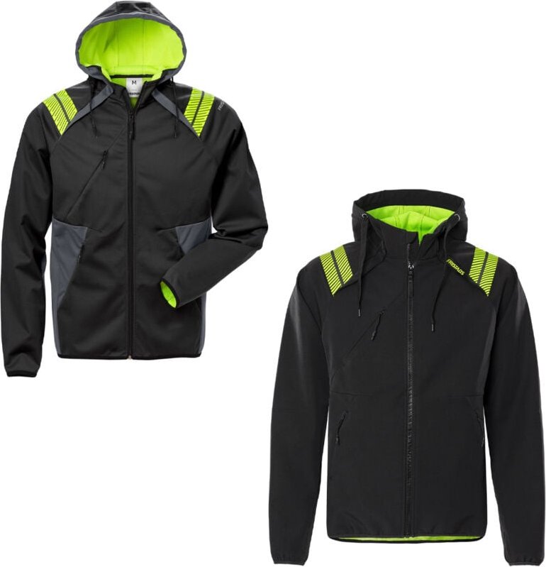 Fristads - Softshell 7461 bon Arbeitsjacke mit Kapuze - m - Schwarze
