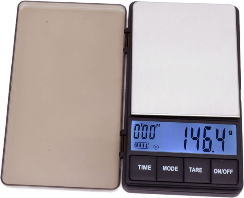 Zoternen - Espressowaage mit Timer, 1000 g x 0,1 g Hochpräzises LCD-Display, Tragbare Digitale Taschenwaage mit Tara-Fun...