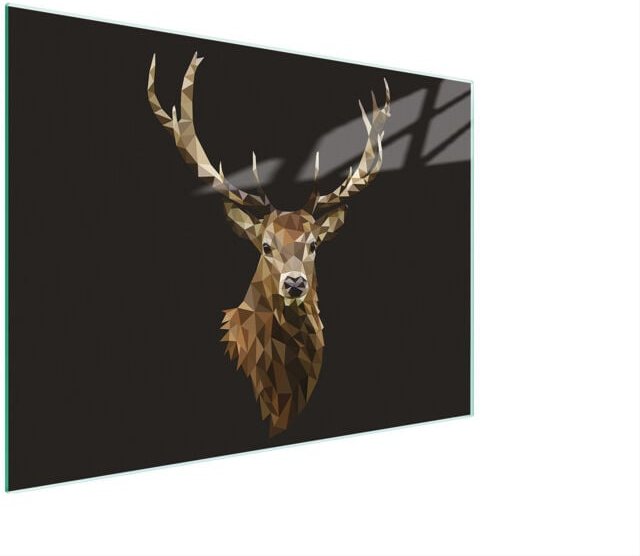 Glasschneidebrett 30x22 Hirsch