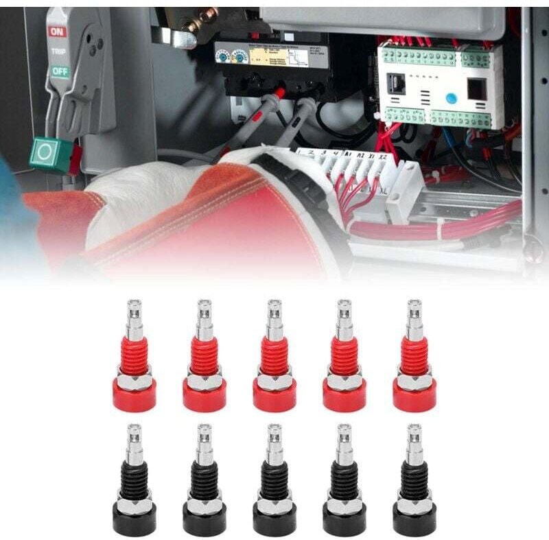 Thumbnail - Ulisem 2 mm Bananenbuchse, Buchse, Bananenstecker, Panel, Multimeter, Prüfspitze, Anschlussstecker für Industrieanlagen