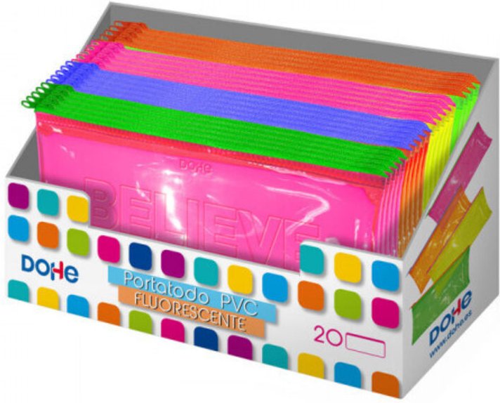 Fluoreszierende pvc flache pvc Halter display (20 Stück)