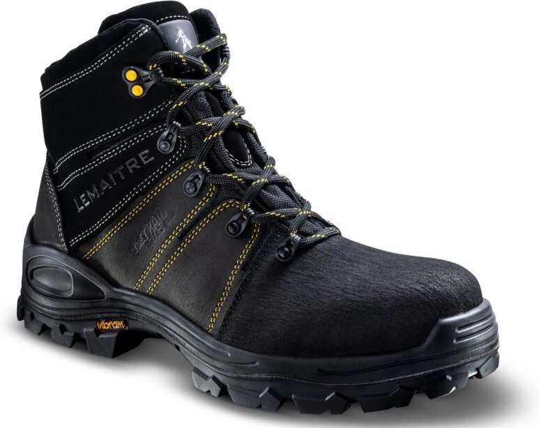 Hochsichere Sicherheitsschuhe VIBRAM TREK S3 CI HI HRO SRC Schwarz Größe 37