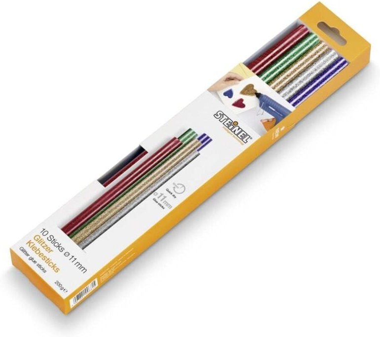 Steinel - Klebesticks ø 11 mm, bunt (Color), 10 Stück Heißklebesticks