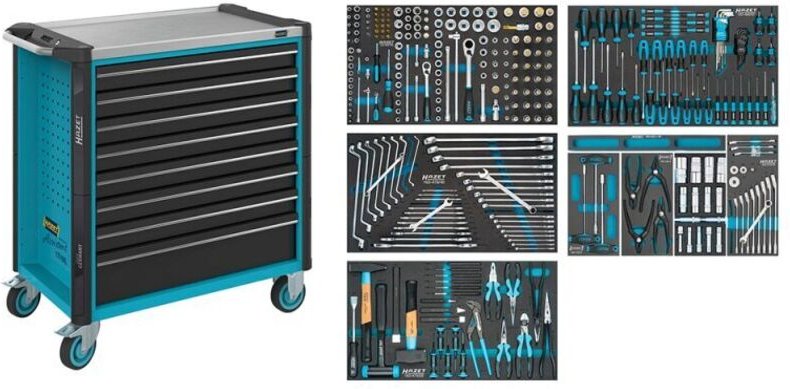 XL-Werkstattwagen mit 321 Profi-Werkzeugen