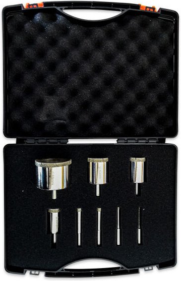 Edma - Set mit 8 Diamantbohrkronen für Bohrmaschinen - 251955