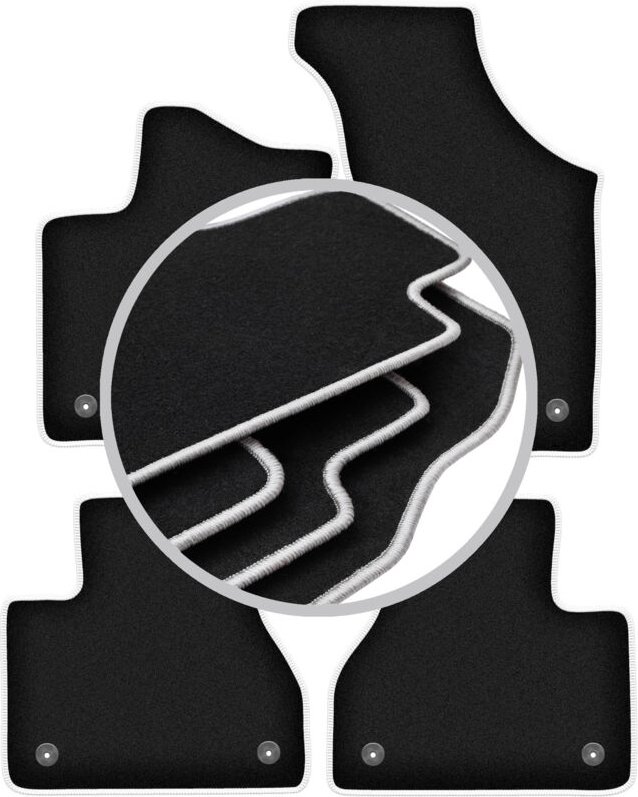CARLUX-SILVER Autofußmatten für: Volkswagen Phaeton Limousine (2002-2016)
