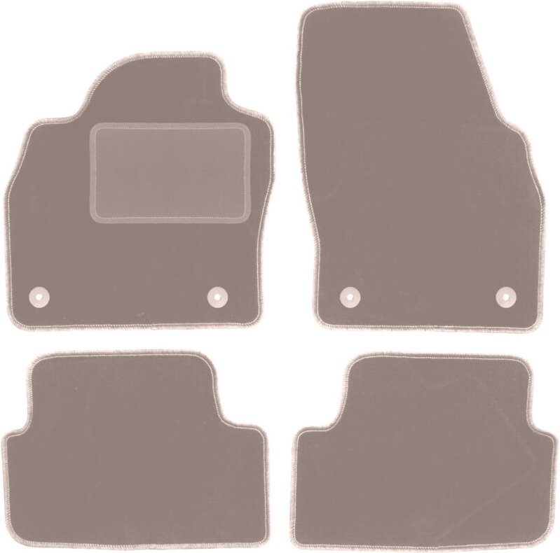 Beige Veloursmatten für: Audi A1 II (GB) Fließheck (2018-)