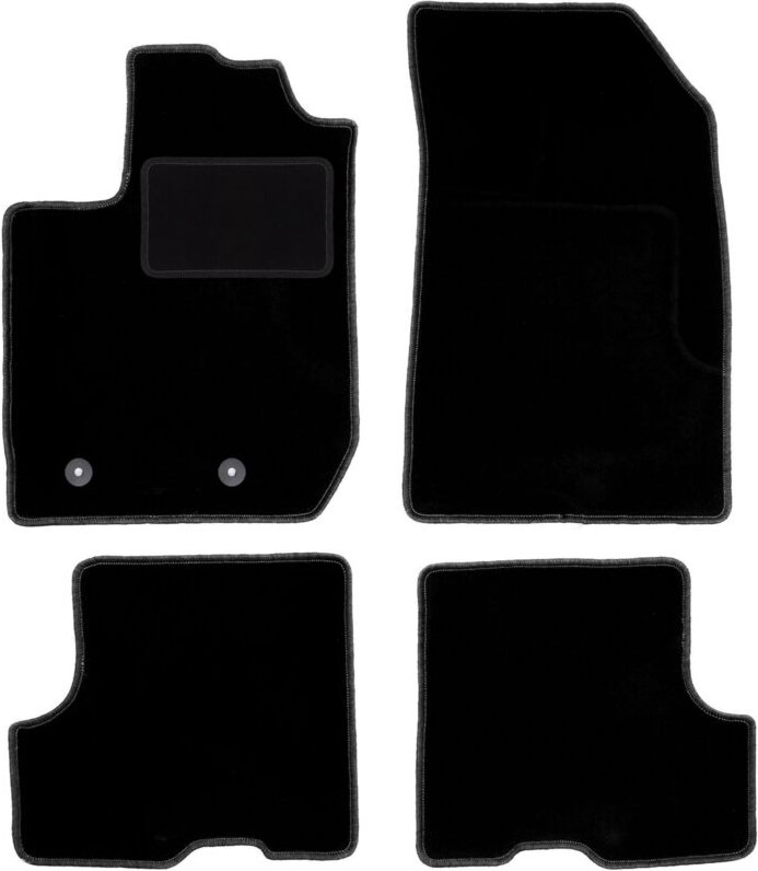 Schwarze Veloursmatten für: Dacia Duster II 2WD SUV (2018-)