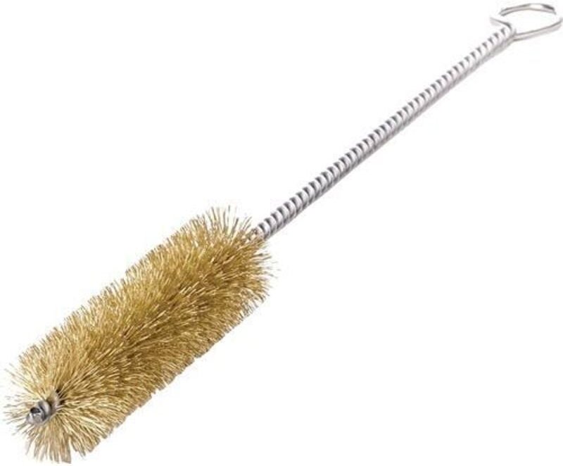 Lessmann ® - Zylinderbürste Länge 300 mm ø 20 mm 0,15 mm Messingdraht Besatzlänge 100 mm