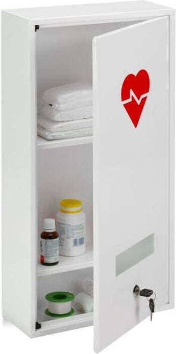 Lockable medicine cabinet