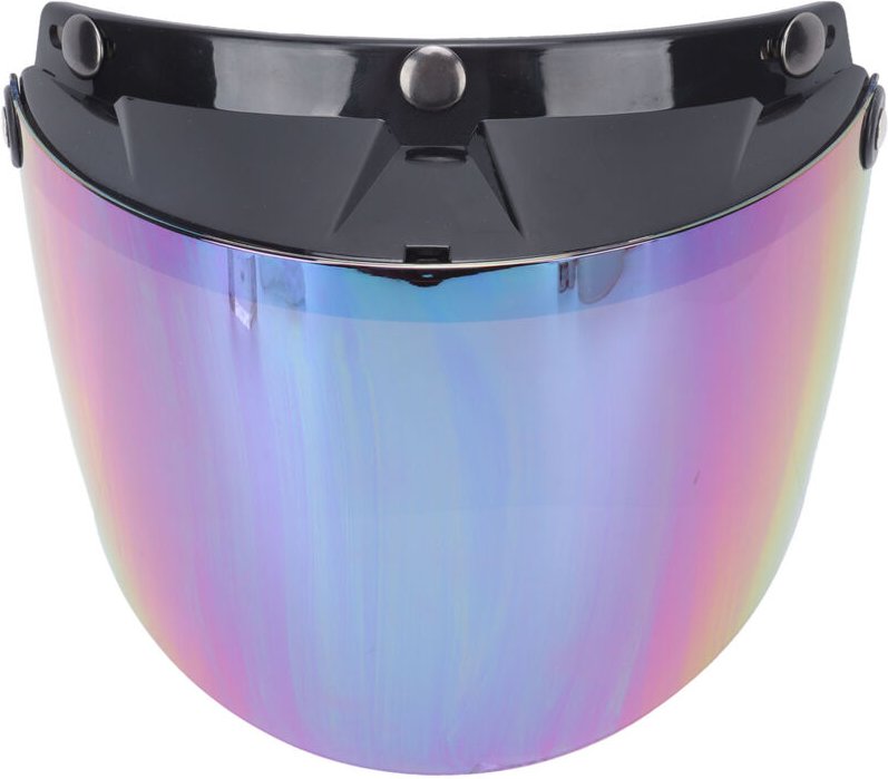 Eosnow Motorradhelm-Objektiv, Metallknopf, abnehmbarer UV-Schutz, verstellbares Motorrad-Visier, blendend