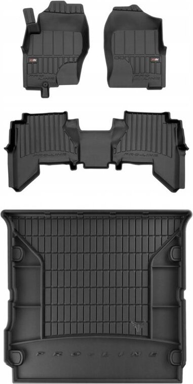 Thumbnail - SET 3D Gummimatten Matte Nissan Pathfinder 3 2005-2013 7 Sitze mit