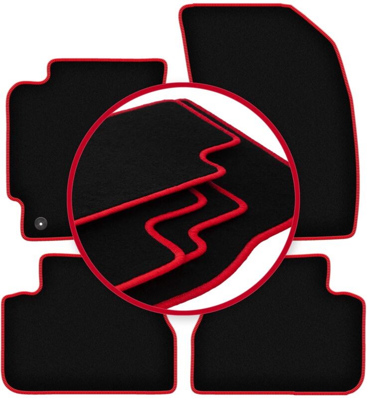 CARLUX-RED Autofußmatten für: Chevrolet Epica Limousine (2006-2012)