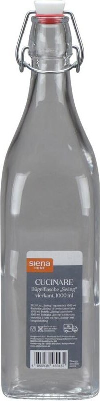 Siena Home - Bügelflasche 'Cucinare' 1,0 l vierkant