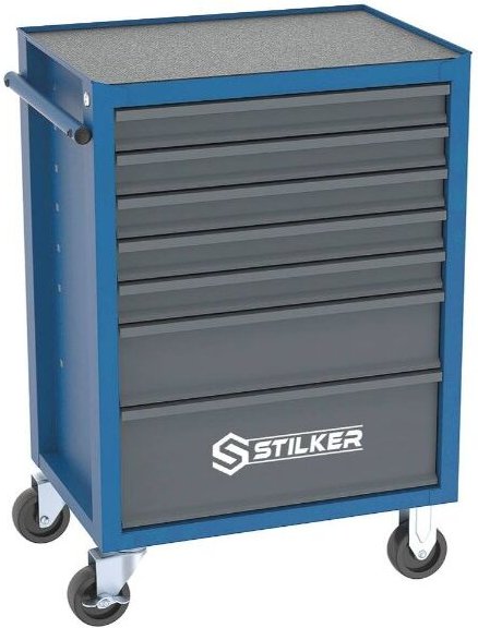 Werkstattwagen 7 Schubladen blau/grau 675x450x900mm STILKER - 72517