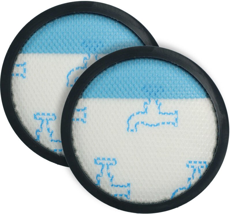 2x Mikro-Hygienefilter kompatibel mit Rowenta Powerline Extreme RH8037WA, RH8021WB Staubsauger - Luftfilter Schwarz Blau...