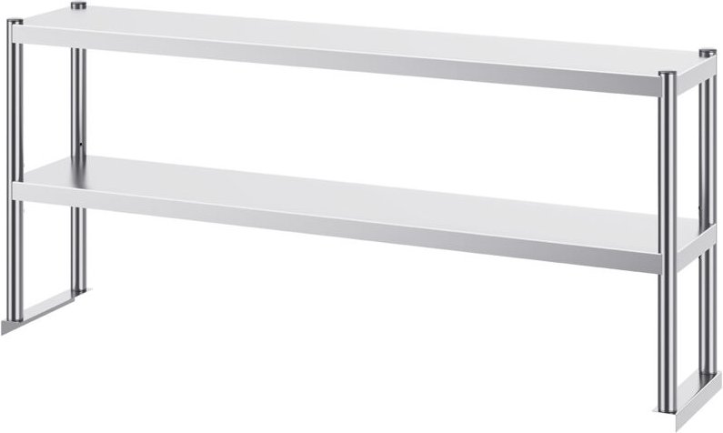 12 x 60 Zoll Doppel-Auflage, doppelstöckiger Edelstahl, höhenverstellbar. Ideal für die Vorbereitung in Küche, Restauran...