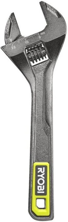 Ryobi RHAW160 Einstellrollenschlüssel aus Stahl, 160 mm, maximale Öffnung 24 cm