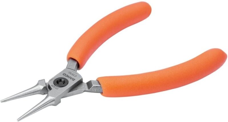 Bahco Kompakte Rundzange mit orangefarbenen PVC-Griffen 127 mm - Industrieverpackung