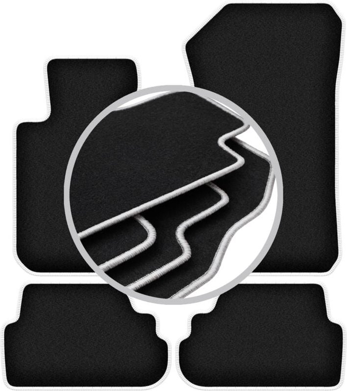 CARLUX-SILVER Autofußmatten für: BMW 1 E81 Fließheck (2004-2011)