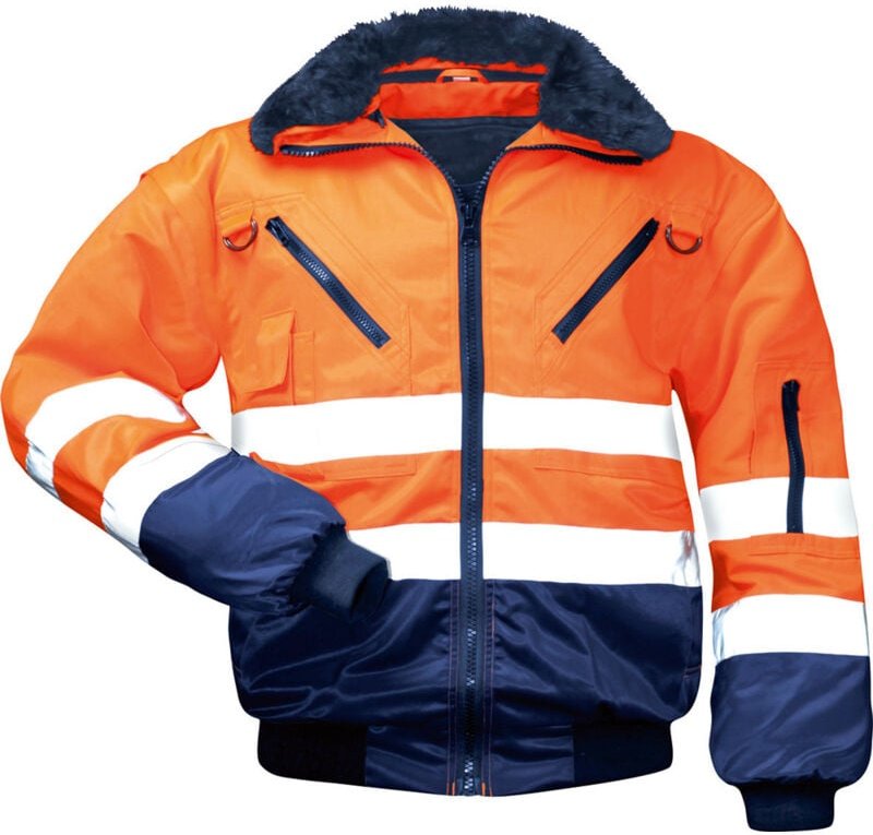 Erik Warnschutz - Pilot - Jacke Norway Tex-Protector, Orange/Marine, Gr.XL