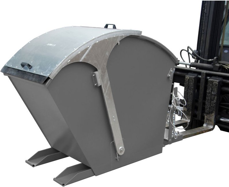 Bauer Kippbehälter RD 750, lackiert, Mausgrau