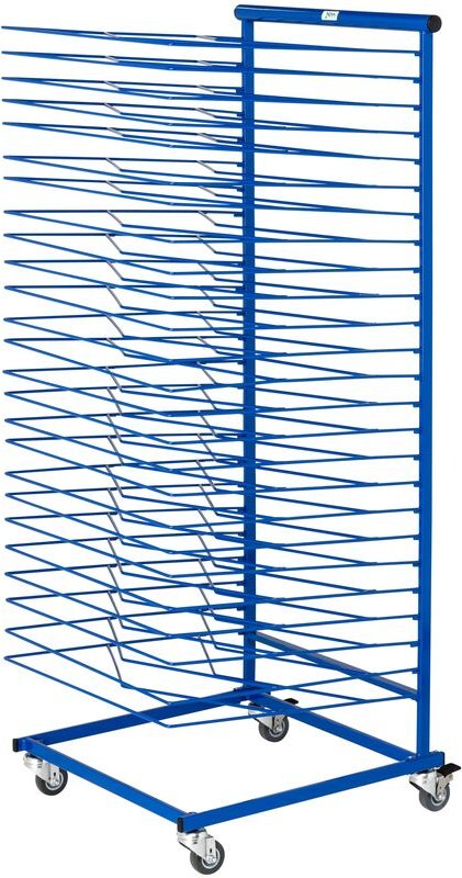 Kongamek Bildertrockenwagen in blau 460x500x1200mm mit 25 Böden