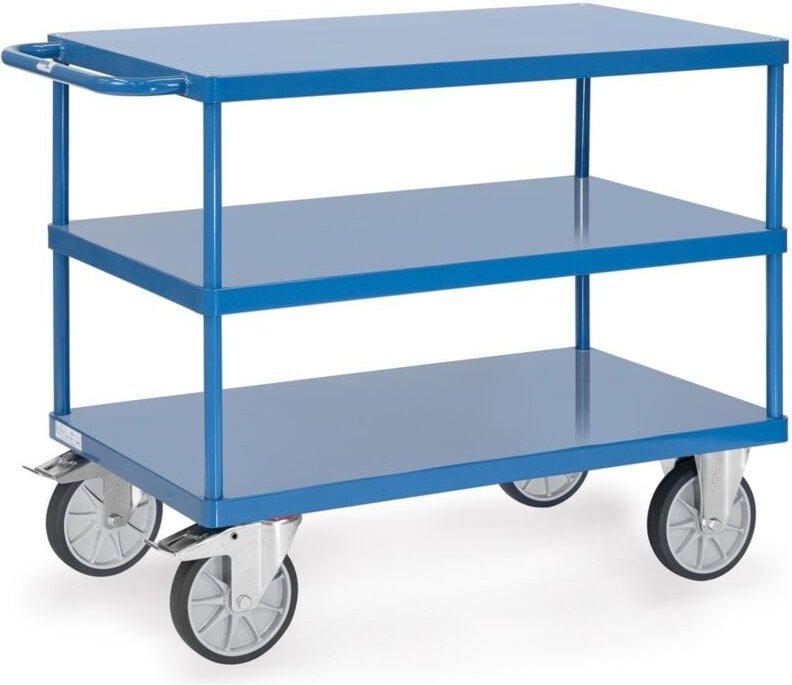 Tischwagen - Stahlblech-Plattformen bündig, Ladefläche 1.000 x 600 mm - Fetra