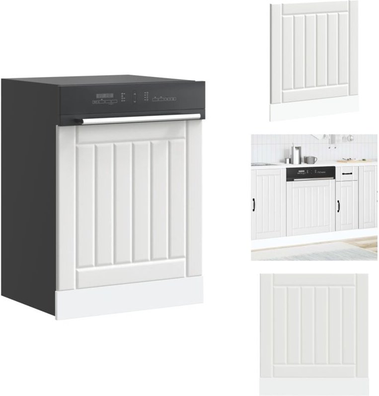 Geschirrspülerblende Lucca Weiß Holzwerkstoff - Geschirrspülerblende - Geschirrspülerblenden - Geschirrspüler Frontblend...