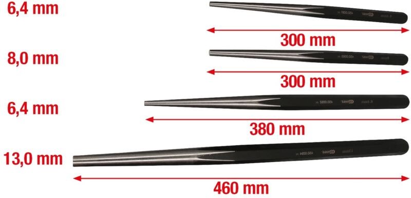 KS Tools Durchtreiber-Satz für Nutzfahrzeuge, 4-tlg