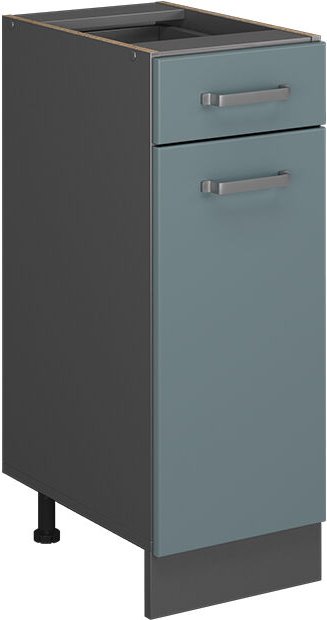 Vicco - Küchenunterschrank R-Line, Blau-Grau, 30 cm ohne Arbeitsplatte