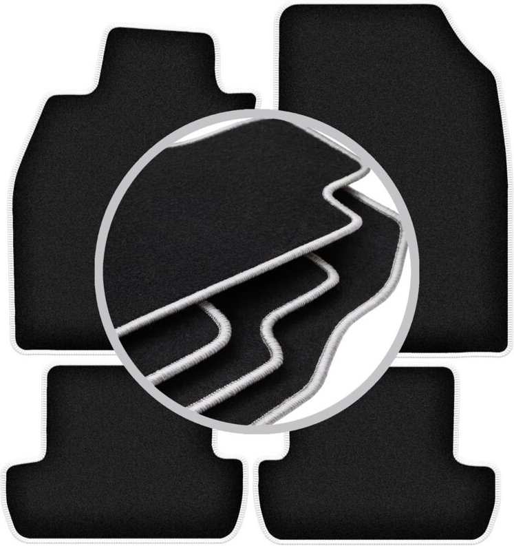 CARLUX-SILVER Autofußmatten für: Renault Megane III Fließheck, Coupé, Grand Tourer, Kombi (2008-2015)