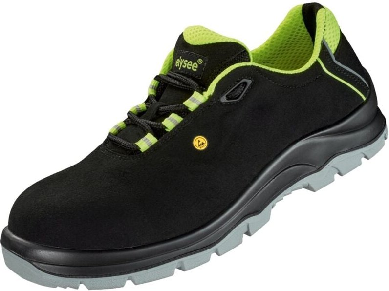 Sicherheitshalbschuh Loreto S3 esd src Gr. 45 schwarz/neon-gelb - Elysee