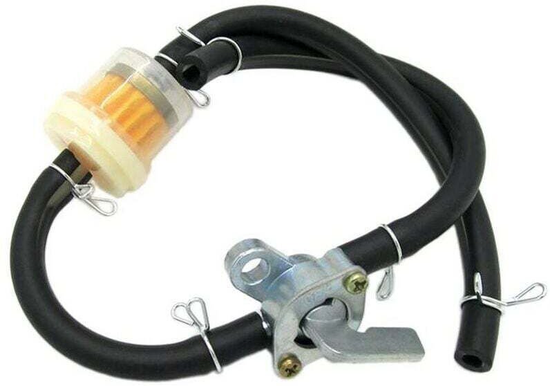Linghhang - 50CC-150CC atv Allrad-Motorrad-Kraftstoff-Benzinfilter und schwarze Benzinleitung