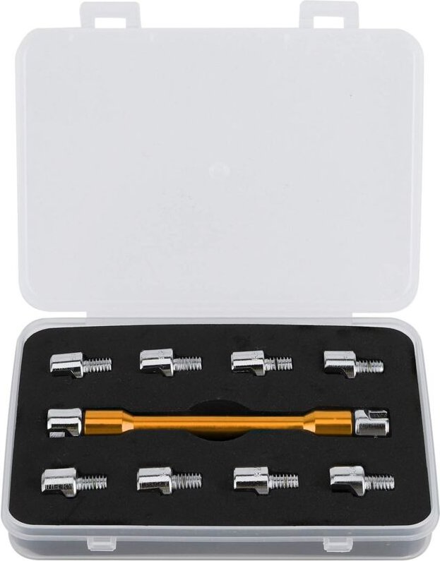 Motorrad Speichenschlüssel, Motorrad Speichen Schlüssel CNC Schraubenschlüssel Set 5,0-6,8 Länge 93 mm / 3,7 Zoll für di...