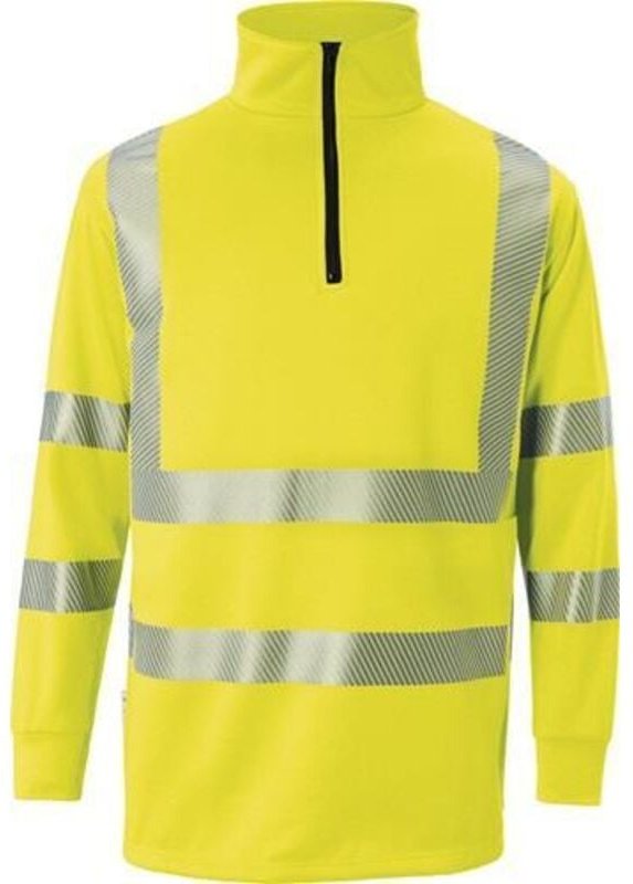 Kübler Zip-Sweatshirt reflectiq psa 2 5046 warngelb Gr. xl