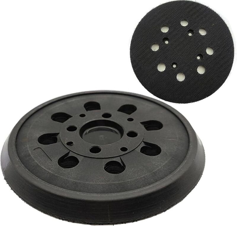 Schleifpad für Bosch PEX 300/400 AE, 125 mm Schleifpad, 8 Löcher mit Klettverschluss, kompatibel mit Bosch-Schleifgerät ...