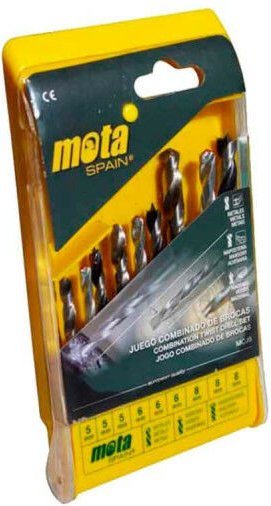 Mota Herramientas - Satz mit 9 Bohrern für Holz und Widia mota 39351