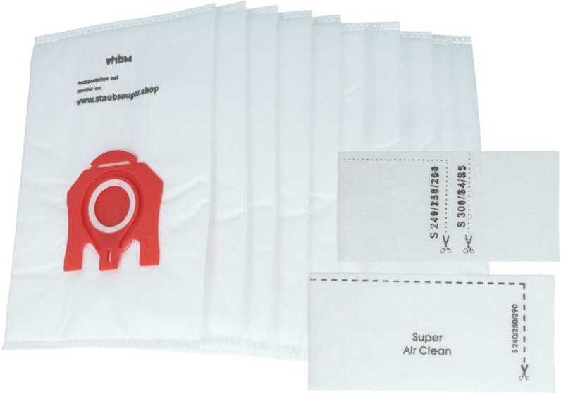 10x Staubsaugerbeutel kompatibel mit Miele Electronic 1400, Electronic 1800 Staubsauger - Mikrovlies, 27,5cm x 18cm Weis...