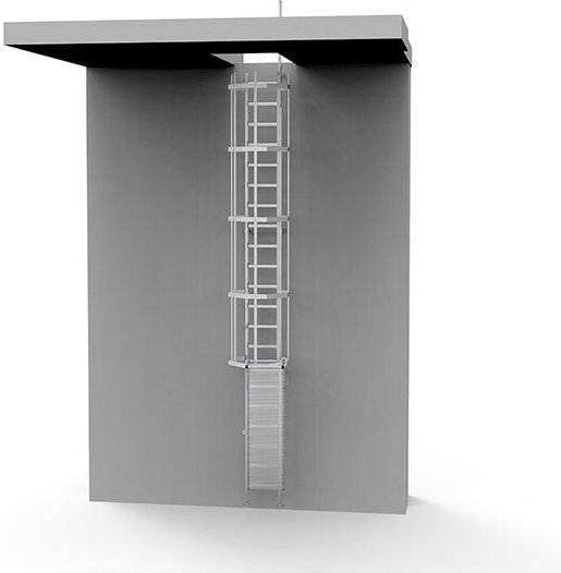 Matisère - Ortsfeste Steigleitern - Steighöhe 8.00m - CS/SD/800/CSPC