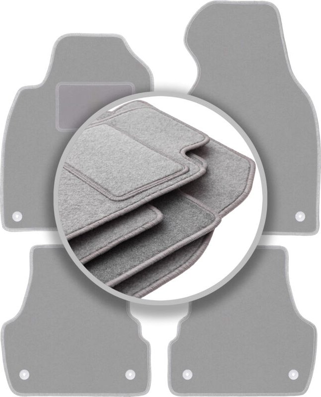 Graue Fußmatten für: Audi A6 C5 FL Limousine, Kombi, Avant (2001-2004)