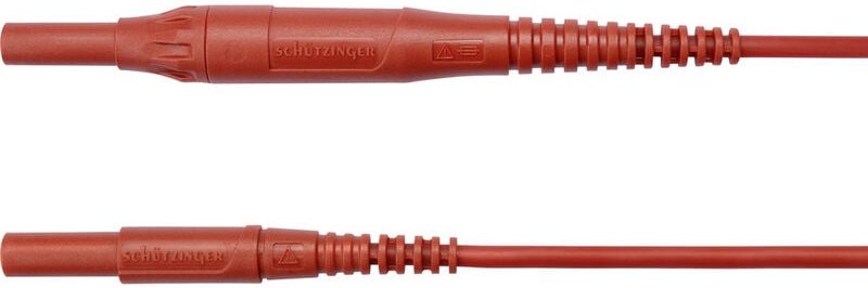 Schützinger MSFK B441 / 1 / 100 / RT Messleitung Stecker 4 mm Stecker 4 mm Rot 1 St.