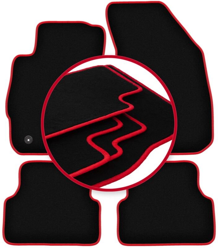 CARLUX-RED Autofußmatten für: Chevrolet Aveo II T300 Fließheck, Limousine (2011-)