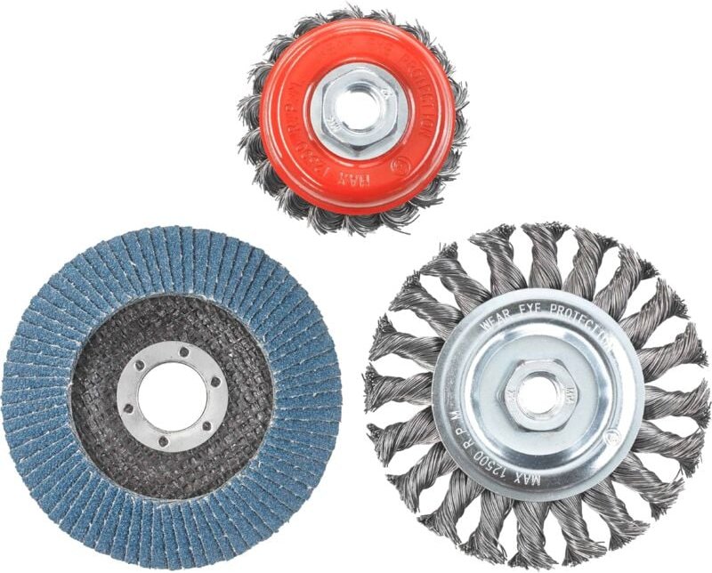 Thumbnail - Drahtbürsten-Set für Winkelschleifer 597510 3 St. - KWB