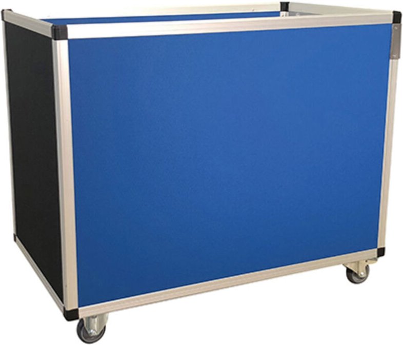 Transportwagen mit konstanter Höhe beeplast - Grau RAL 7001 - 1050x750mm - Tragfähigkeit 100kg - 805010706/G