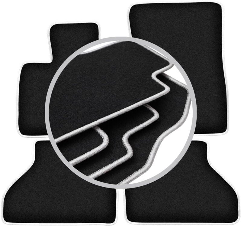 CARLUX-SILVER Autofußmatten für: BMW X5 E70 SUV (2006-2013)