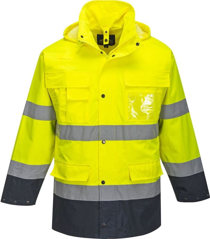 Hochsichtbarer 3-in-1 Parka Gelb/Navy 2XL