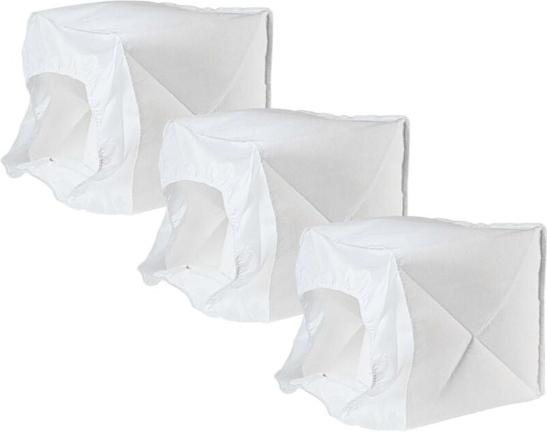 vhbw 3x Membranfilter Ersatz für Kärcher 6.906-103.0 für Staubsauger - Stofffilter-Set Weiß